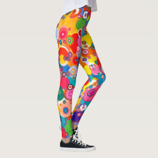 Leggings Coloridos Círculos Felices Originales