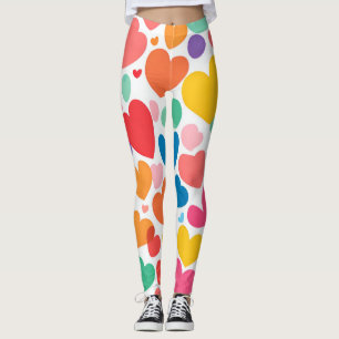 Leggings Coloridos corazones