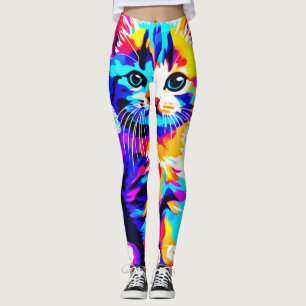 Leggings Colorous Kitty Splash