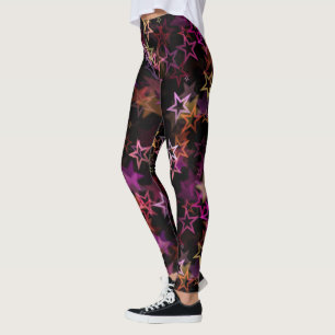 Leggings Colorous Stars Dance Whimsically