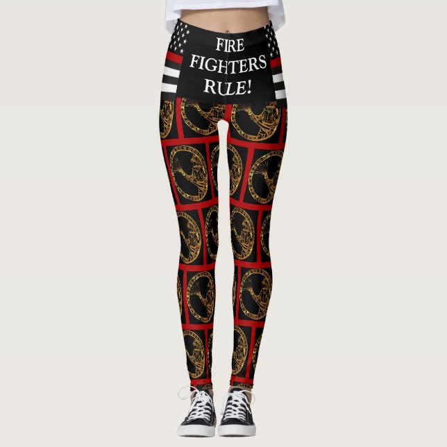 LEGGINGS COMBATIENTES DE FUEGO (Anverso)