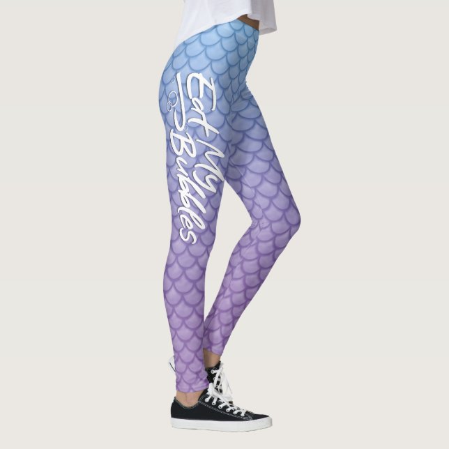 Leggings "Come My Bubbles" Escalas azul/púrpura Swift Life (Derecha)