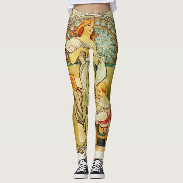 Leggings Comida 1898 de Alfons Mucha para los niños (Anverso)