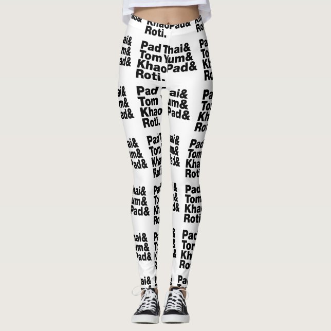 Leggings Comida callejera tailandesa (Anverso)