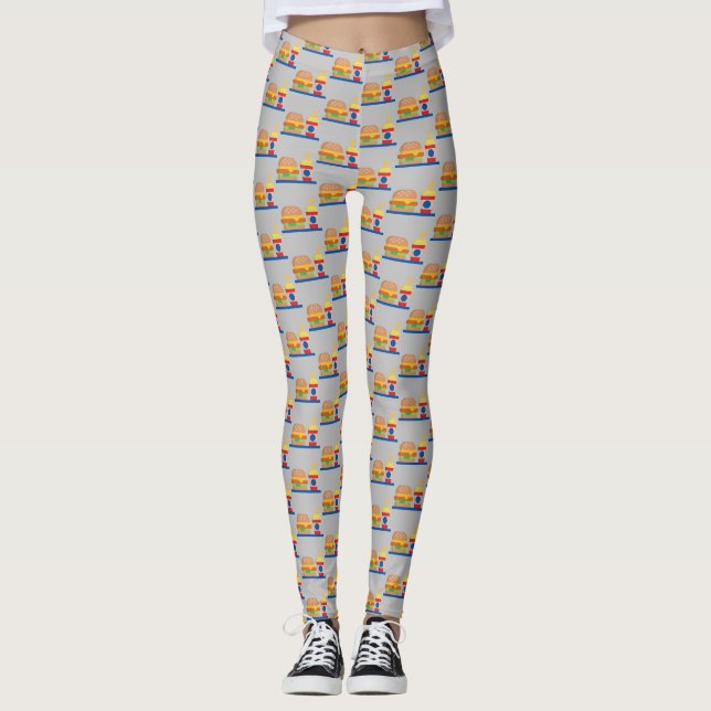 Leggings Comida de hamburguesas (Anverso)