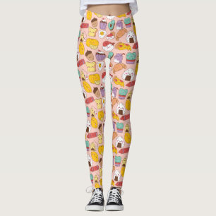 Leggings Comida Kawaii