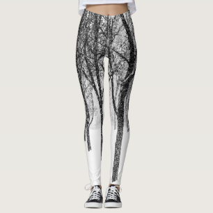 Leggings como si estuviera del lado de los árboles