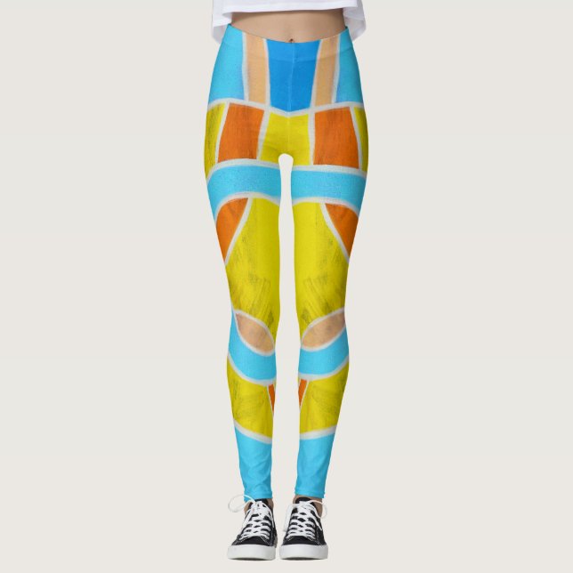 Leggings Composición #23 de Michael Moffa (Anverso)