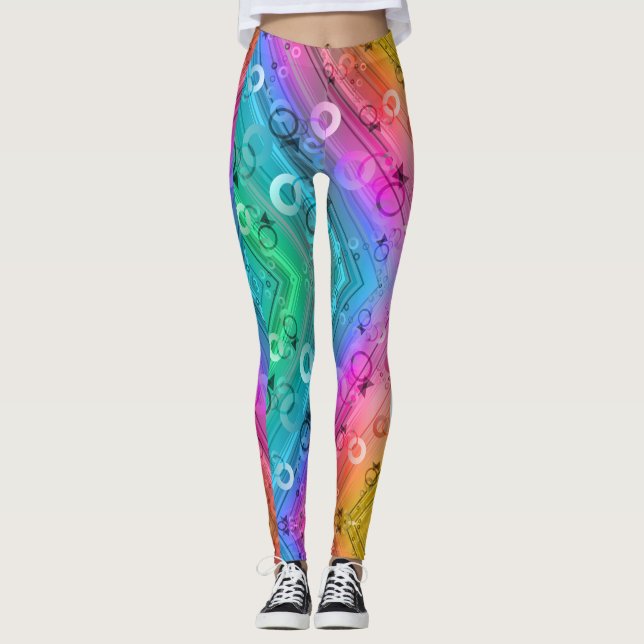 Leggings Composición abstracta (Anverso)