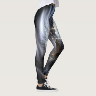 Leggings Composición de arte fractal de Heavenly Angel Wing