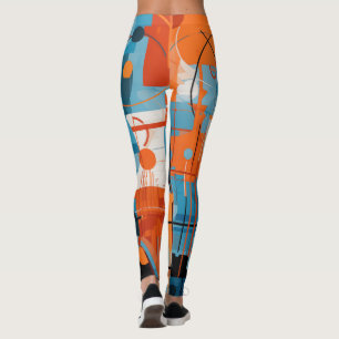 Leggings Composición de formas geométricas abstractas