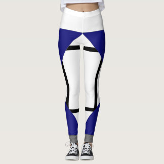 Leggings Composición de las piernas I Lozenges con 4 líneas
