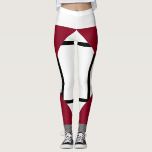 Leggings Composición de las piernas I Lozenges con 4 líneas