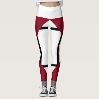 Leggings Composición de las piernas I Lozenges con 4 líneas