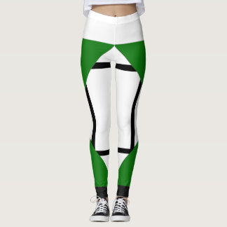 Leggings Composición de las piernas I Lozenges con 4 líneas