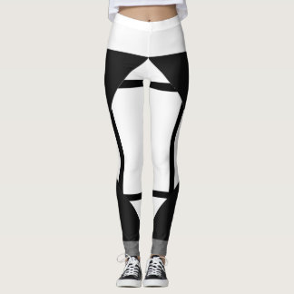Leggings Composición de las piernas I Lozenges con 4 líneas