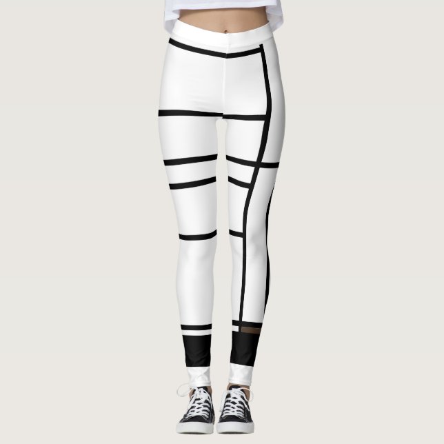 Leggings Composición de piernas I con marrón (Anverso)
