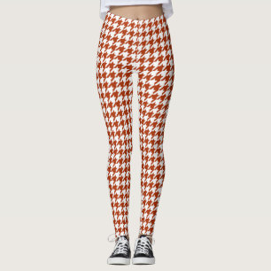 Leggings Comprobación de la galga parda y blanca