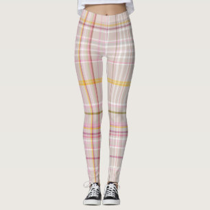 Leggings comprobación multicolor,