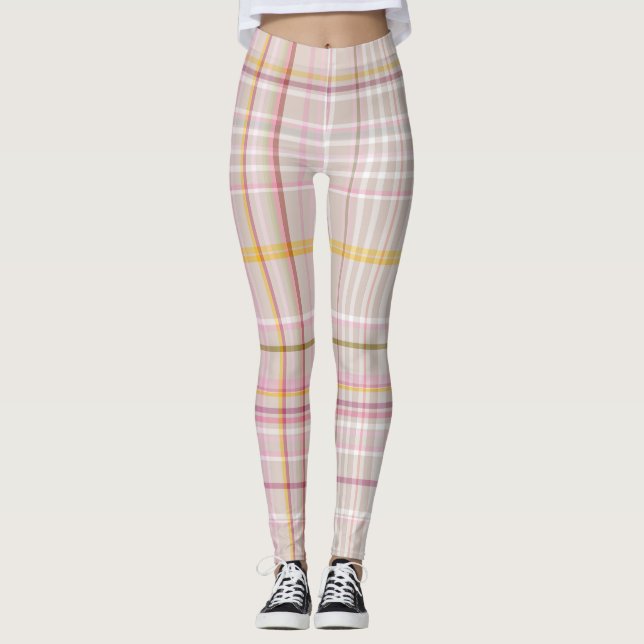 Leggings comprobación multicolor, (Anverso)