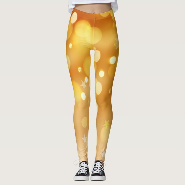 Leggings con diseño de estrellas multicolor y sens (Anverso)