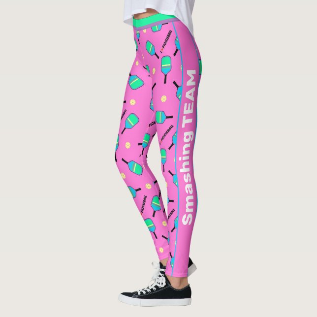 Leggings Con el texto pastel me encanta el rosado de la pel (Izquierda)