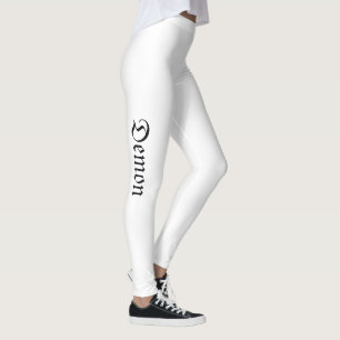 Leggings con estampado de demonio