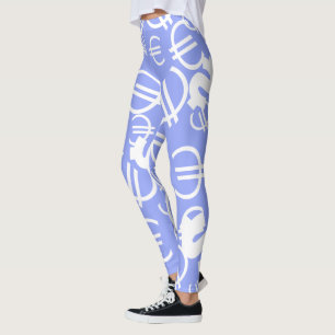 Leggings con estampado de dólares euro de dinero i