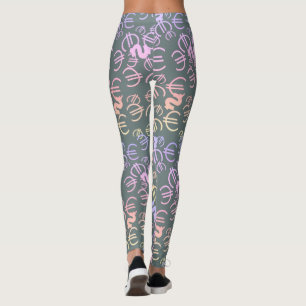 Leggings con estampado de dólares euro de dinero i