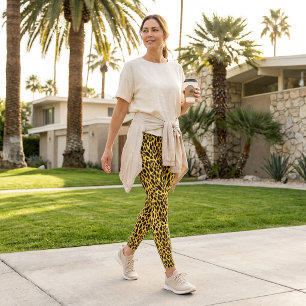 Leggings con estampado de leopardo de manchas de g