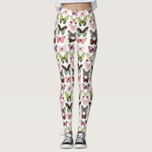 Leggings con Estampado de País de Mariposas