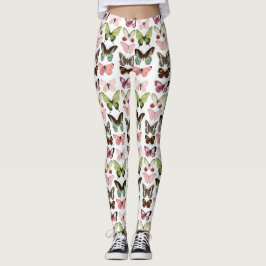 Leggings con Estampado de País de Mariposas