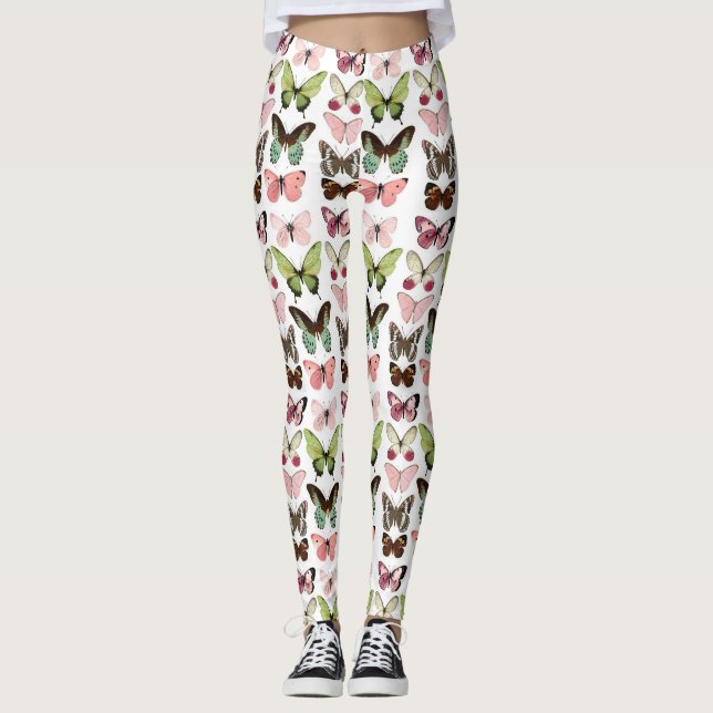 Leggings con Estampado de País de Mariposas (Anverso)