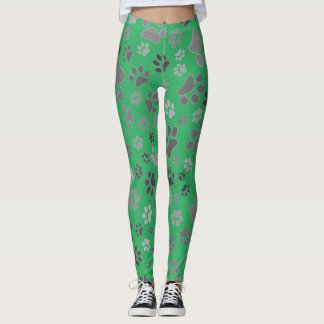 Leggings con huellas de patas para damas