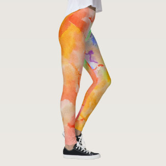 Leggings con Mancha de Pintura 
