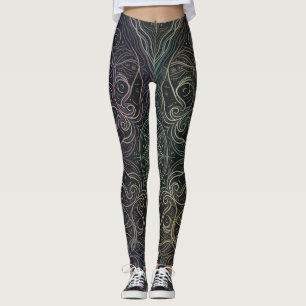 Leggings con Mandala del Crepúsculo Etéreo