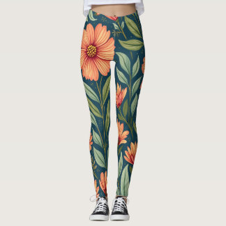 leggings con motivos florales