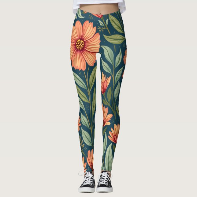 leggings con motivos florales (Anverso)