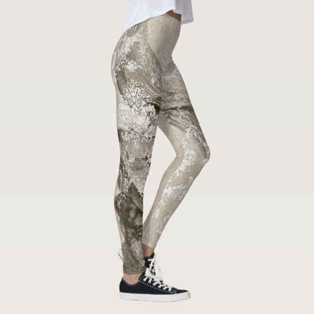 Leggings con patrón de efímera genial - Abstracto  (Derecha)