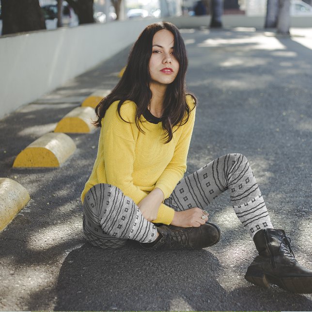 Leggings con patrón de gradiente gris negro (Subido por el creador)