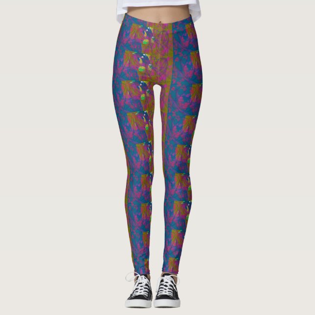 Leggings con patrones multicoloreados (Anverso)