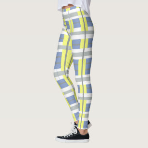 Leggings con rayas de líneas de colores pastel div