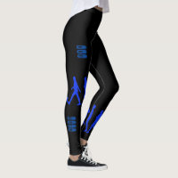Leggings con siluetas de personas haciendo jogging