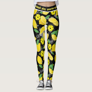 Leggings 🍋 Con texto personalizado 🍋 pickleball de limón