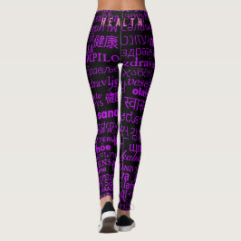 Leggings con texto SALUD