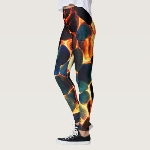 Leggings Concha de ostión marina sobre lava volcánica calie