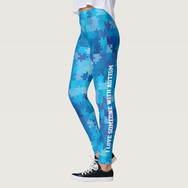 Leggings Conciencia personalizada del autismo (Izquierda)