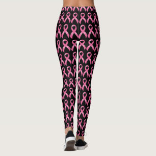Leggings Conciencia rosada del cáncer de pecho de la cinta