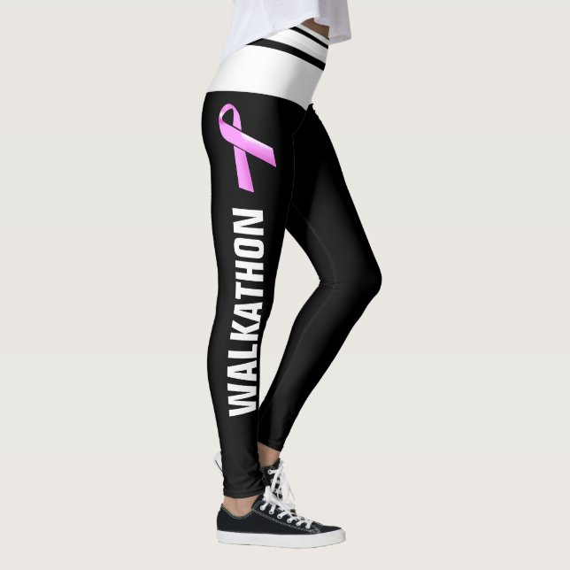 Leggings Conciencia rosada del cáncer de pecho del (Derecha)