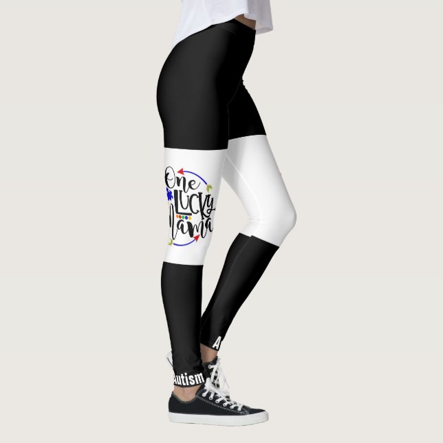 Leggings Conciencia sobre el autismo - Piernas (Derecha)